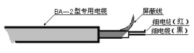 外測超聲波液位計(jì)電纜線說明圖